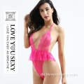 Funkelnder rosa Bodysuit sexy Dessous